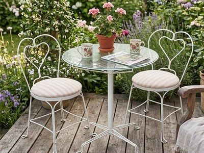 Vintage Ice Cream Parlor Bistro Patio Set