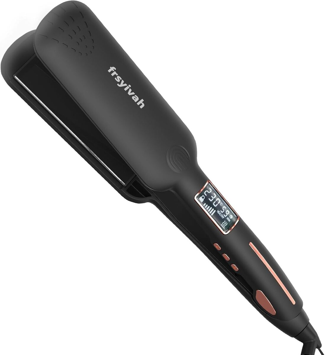 NEW Ceramic and Tourmaline Hair Straightener, 2 In Wide, 15 Temperature Settings, Easily Straightens