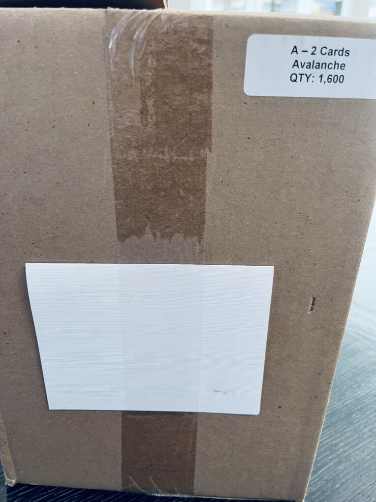 Card making supplies Envelope and blank cards.