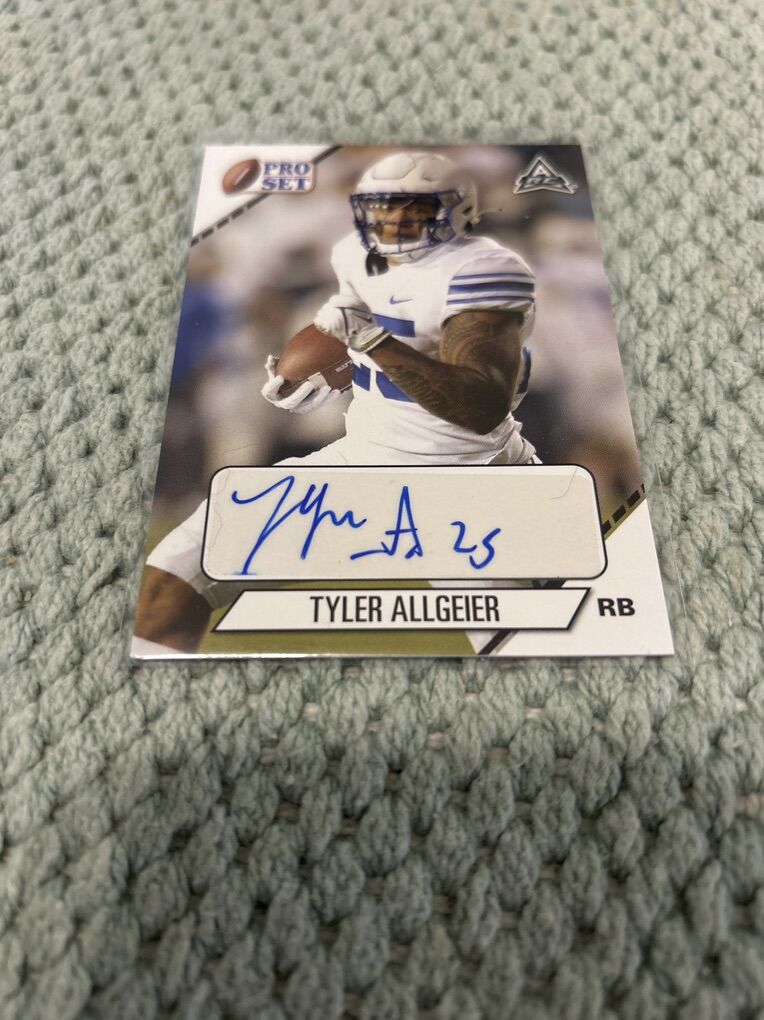 Tyler Allgeier BYU Cougar Autograph Football COA