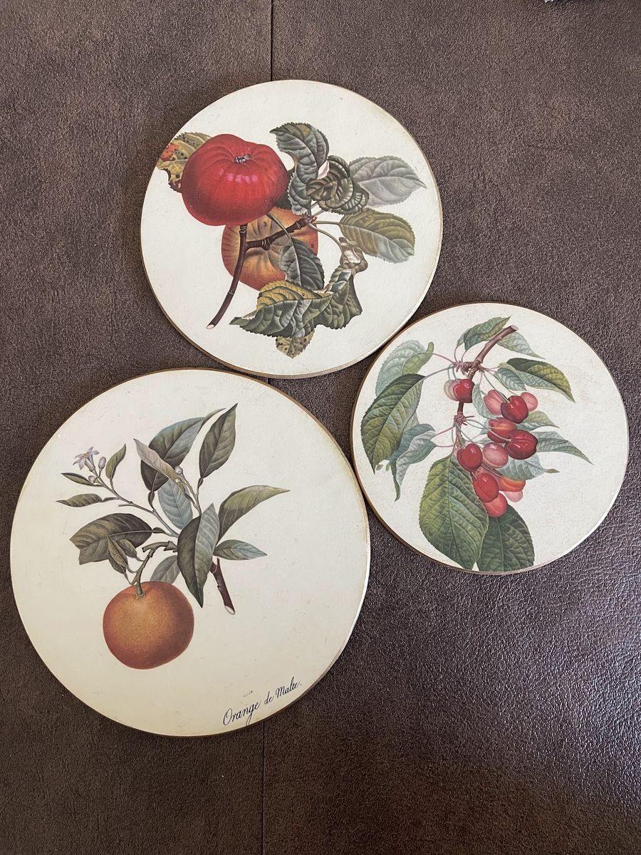 Set of Three Portmeirion Trivets/Hotpads