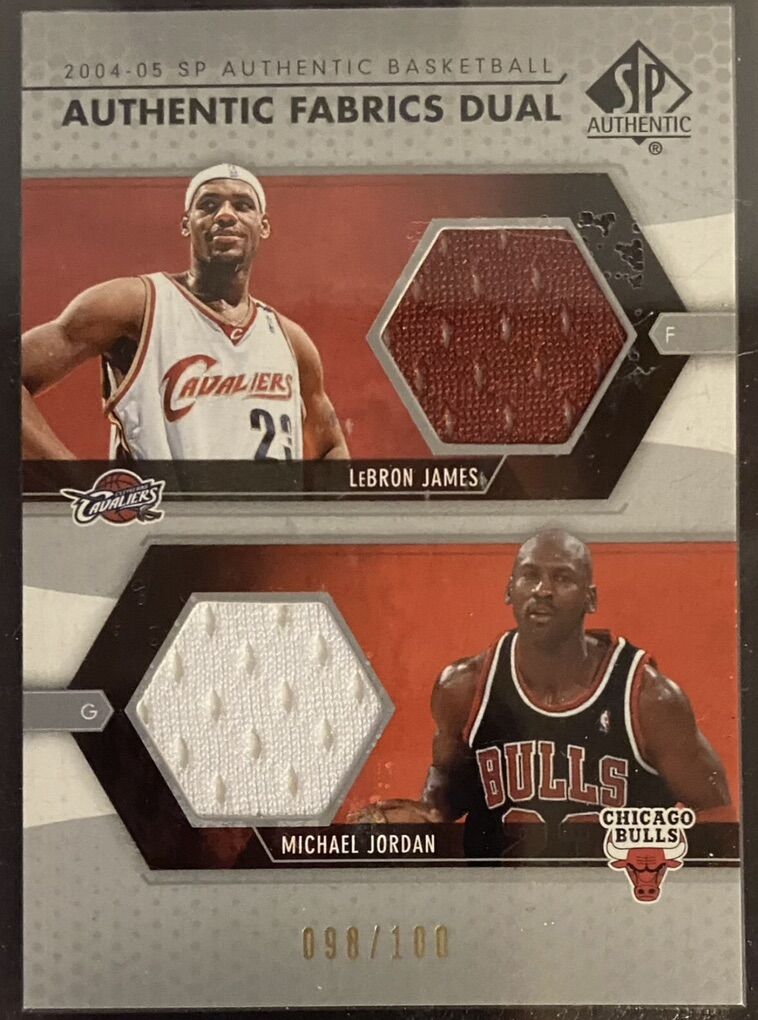 Michael Jordan LeBron James Dual Jersey 98/100