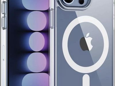 iPhone 12,13,14 and pro max Clear Magnetic iPhone Case with Magsafe Ring Transparent Protective Cover