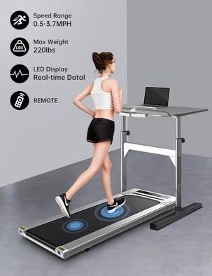 RHYTHM FUN Walking Pad, Treadmill Under Desk