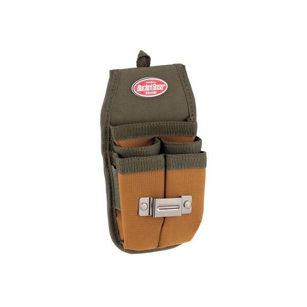BUCKET BOSS Four Barrel Sheath Tool Belt Pouch with FlapFit