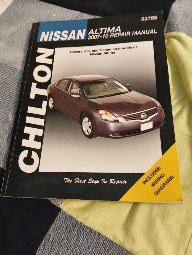 Chilton Nissan Altima 2007-10 Repair Manual with Wiring Diagrams - Covers U.S. & Canadian Models