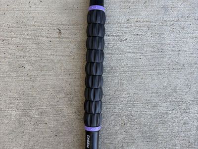 MZDXJ Muscle Roller Stick for Massage and Recovery - Black and Purple