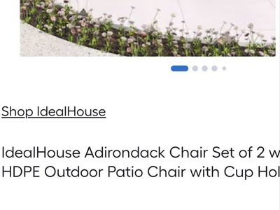 Adirondack chairs and side table