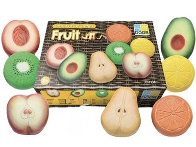 New. Yellow Door Sensory Play Stones Fruit Set
