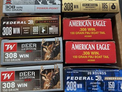 308 Ammo - Hunting, Match, Ball - 200 Rounds