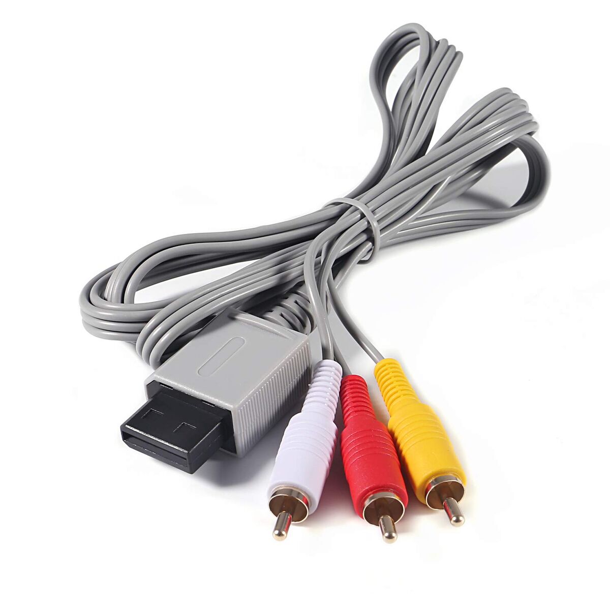 AV Cable for Wii Wii U, Audio Video AV Cable Cord for Nintendo Wii and Wii U, 1.8M/6FT, Compatible for Television
