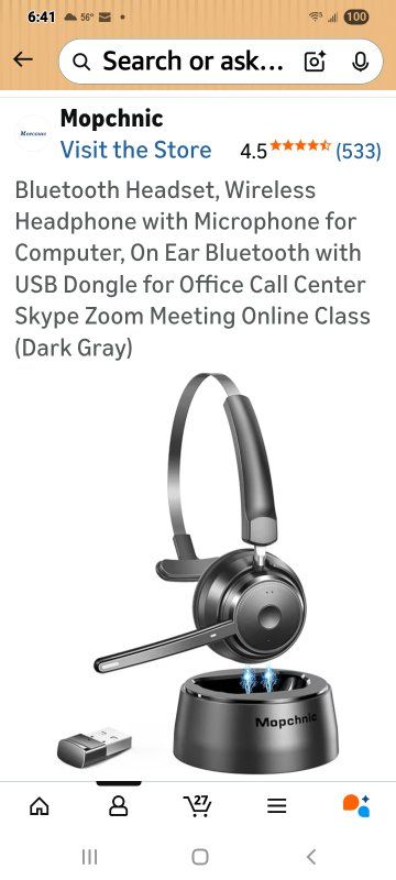New in Box! Wireless Bluetooth Headset