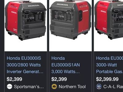 Honda EU3000is Inverter Generator