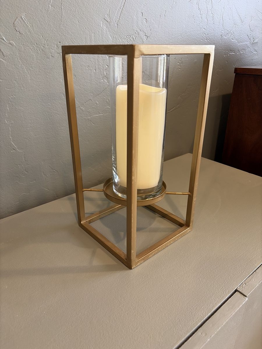 Gold Candle Lanterns - Set of 8