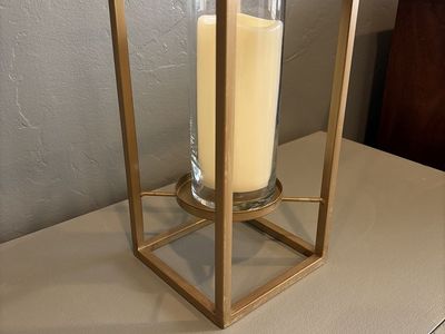 Gold Candle Lanterns - Set of 8