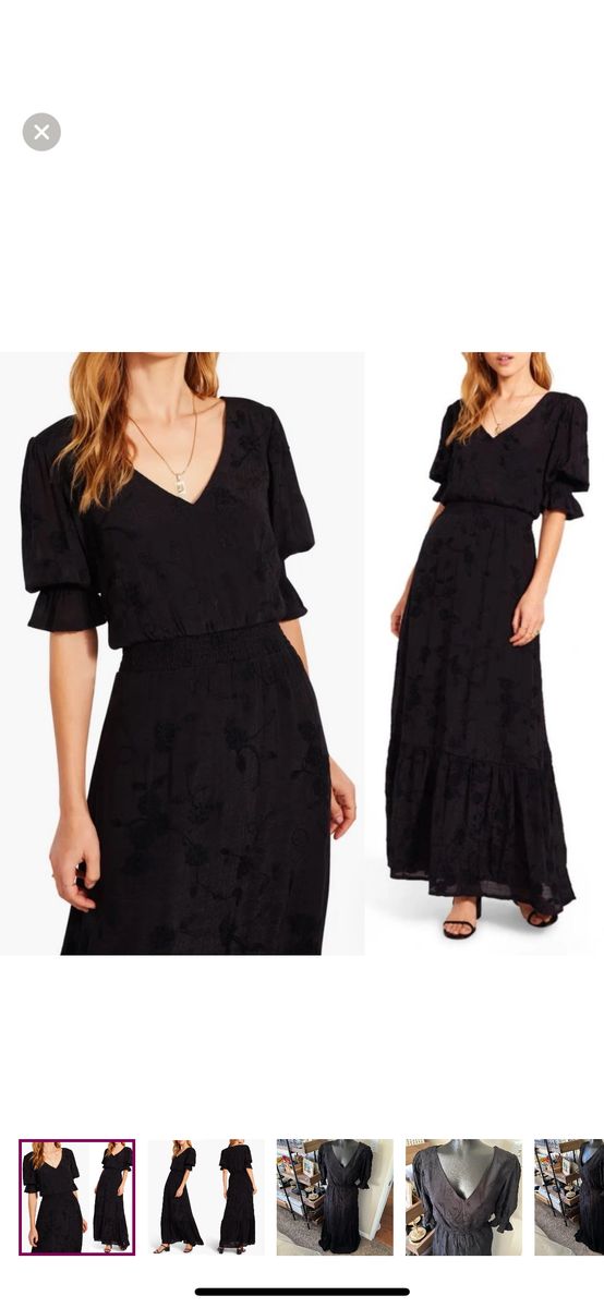 BB Dakota X Steve Madden Black Embroidered Maxi