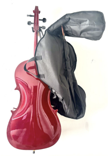 musical instrument Cello- 4/4 4:4 Burgondy maroon 