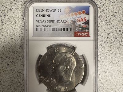1974 Eisenhower $1 Dollar NGC Graded Vegas Strip Hoard Genuine Slabbed Coin