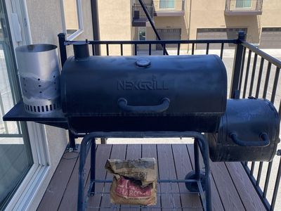 Nexgrill Barrel Offset Charcoal Smoker and Grill
