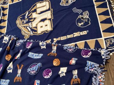 BYU and UTAH JAZZ Handmade Fleece Small Blankets