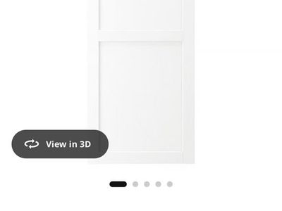 IKEA ENKÖPING 24x60" White Wood Effect Door - Cabinet or Furniture Door