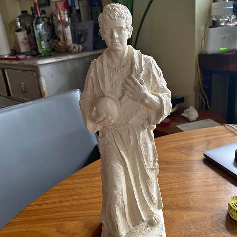 Original Avard T. Fairbanks young man plaster sculptures. 13.5 inches tall 5 inches wide