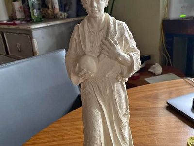 Original Avard T. Fairbanks young man plaster sculptures. 13.5 inches tall 5 inches wide