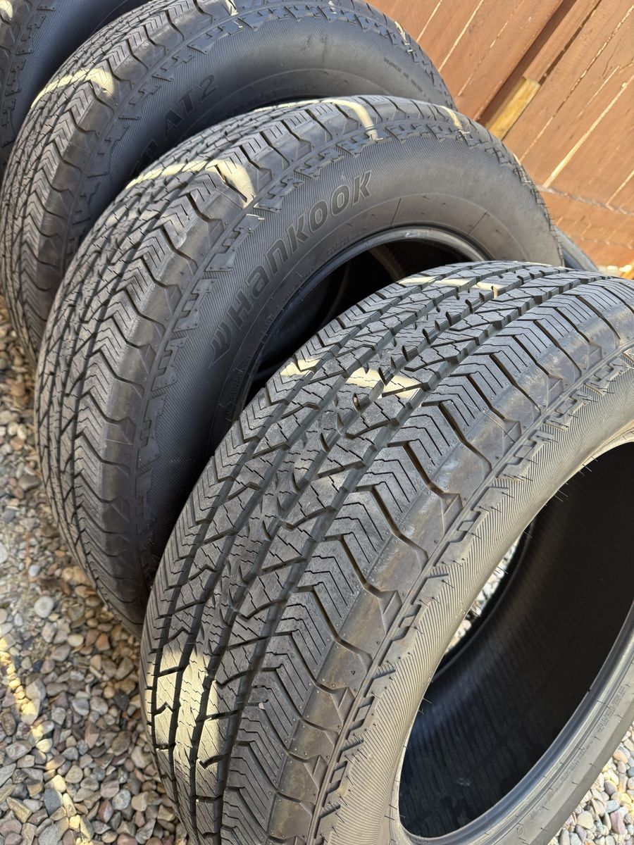 Set of 4 Hankook Dynapro AT2 Tires 275/60r20