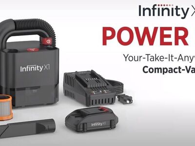 Infinity X1 iX110 Compact 20V Rechargeable 2-Speed HEPA Power Vac. 1692217 #90179