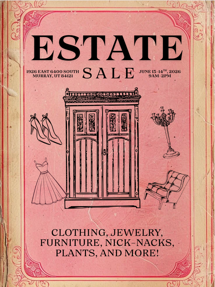 Estate Sale today 9-2 1926 E 6400 S Murray