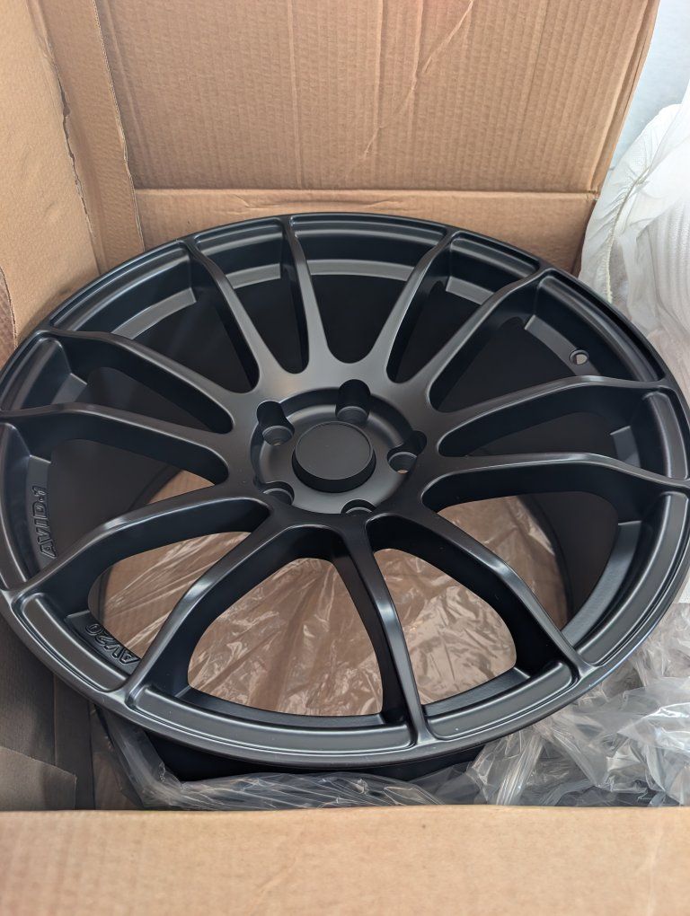 AVID.1 AV20 18x9.5 Matte Black 5-Hole 114.3 PCD Wheel - New in Box, 38 Offset