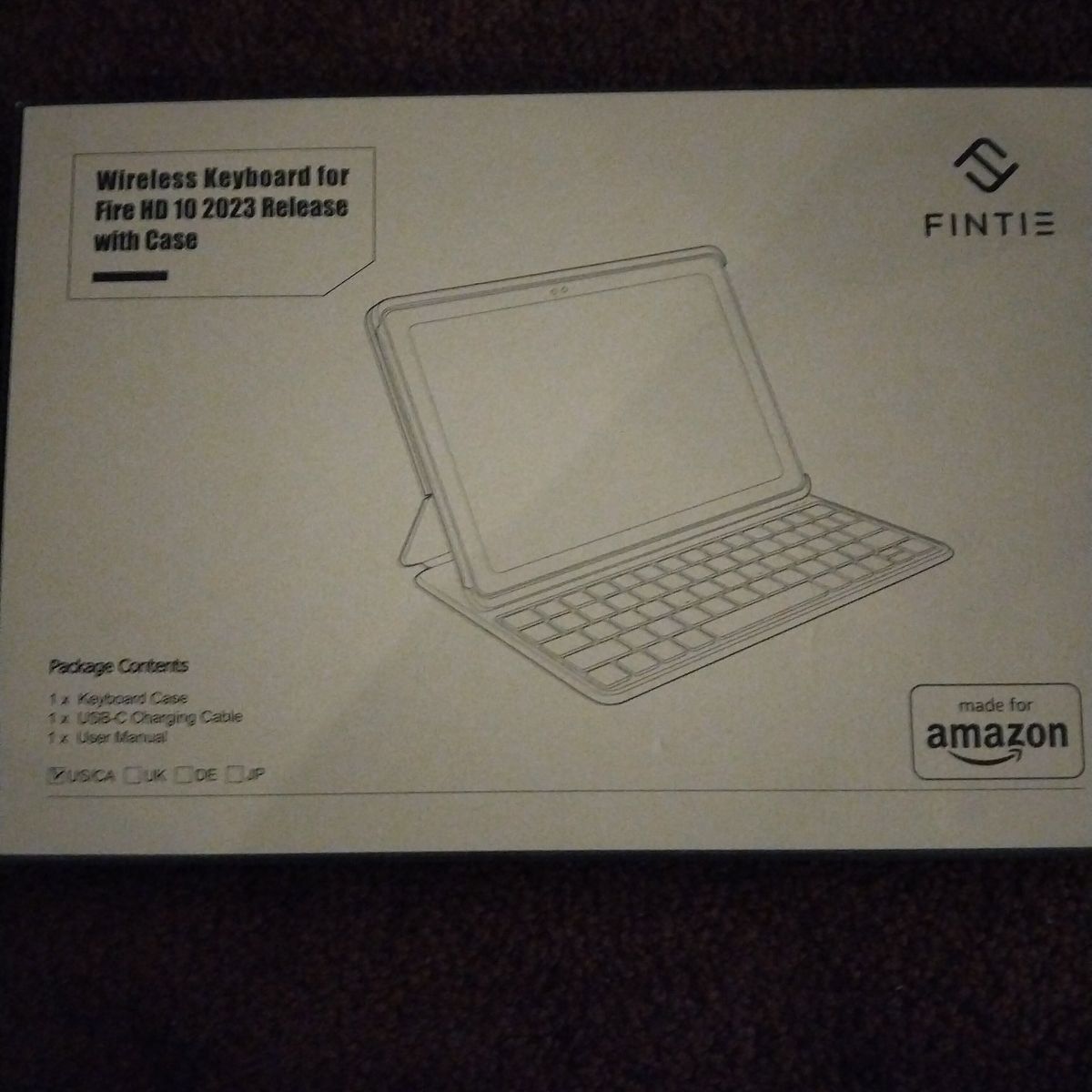 Fintie Wireless Keyboard Case Amazon Fire HD 10 (2