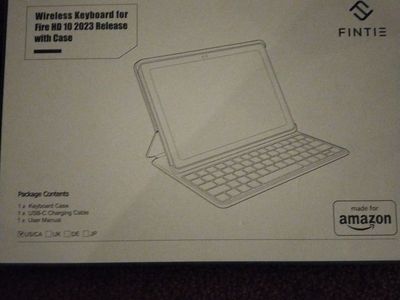 Fintie Wireless Keyboard Case Amazon Fire HD 10 (2
