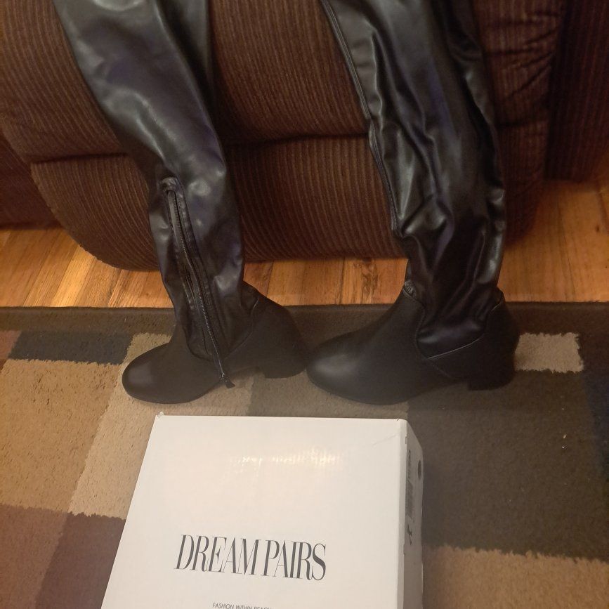 Brand new Dream Pairs black thigh high boots