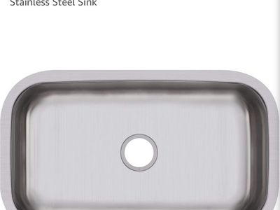 Elkay DXUH2816 Dayton Single Bowl Undermount Stainless Steel Kitchen Sink
