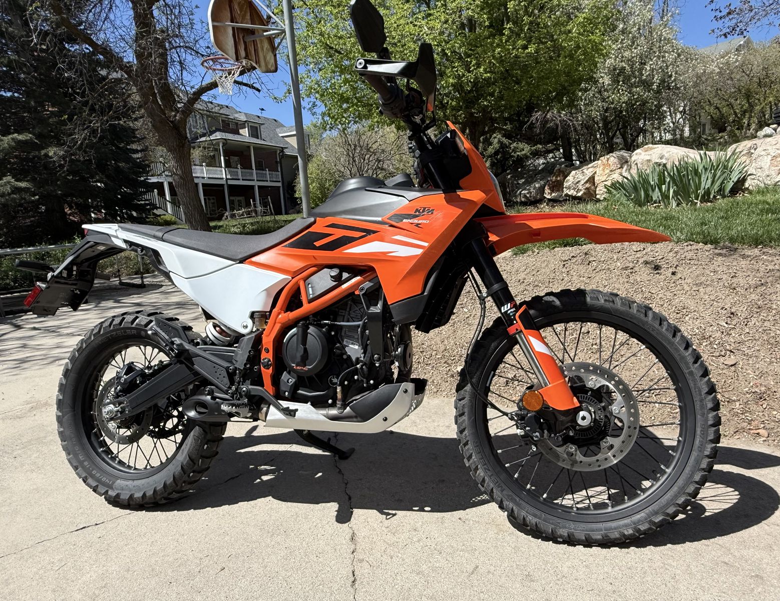 2025 KTM 390 Enduro R with 413 miles. No dealer fees.