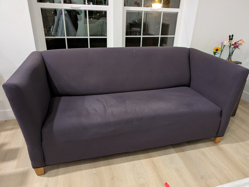 Purple Suede Couch