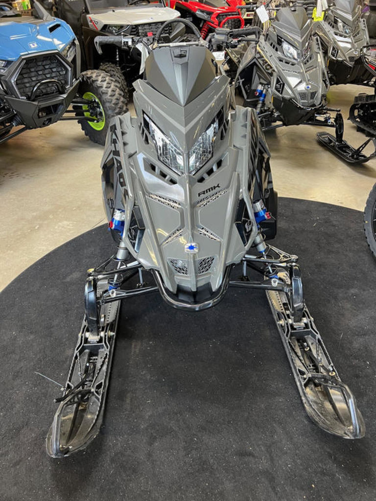 2025 Polaris® 9R RMK KHAOS 155 Storm Gray / Indy Red