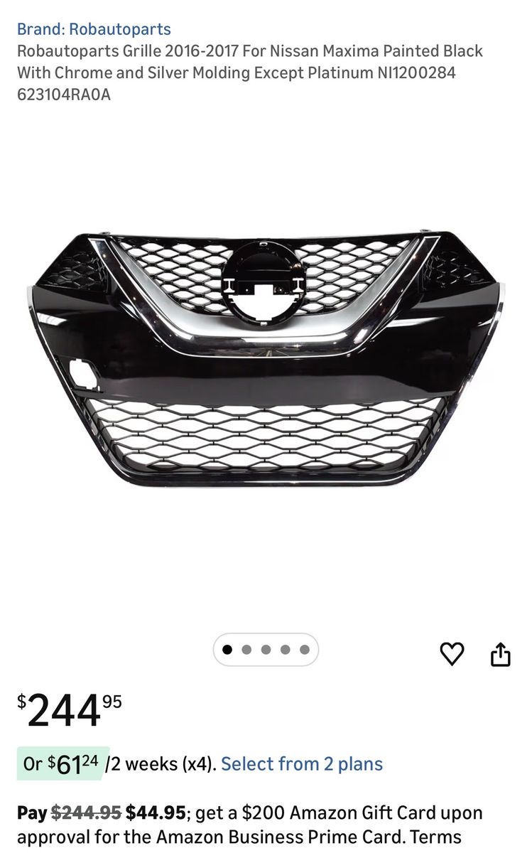 Grille 2016-2017 For Nissan Maxima