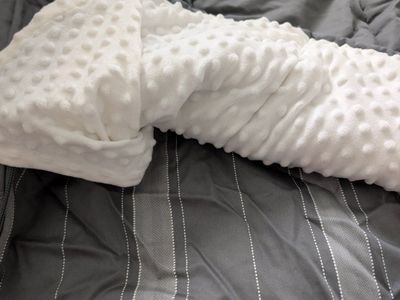 Beddy's Twin Gray Striped Zip-Up bedding, Reese