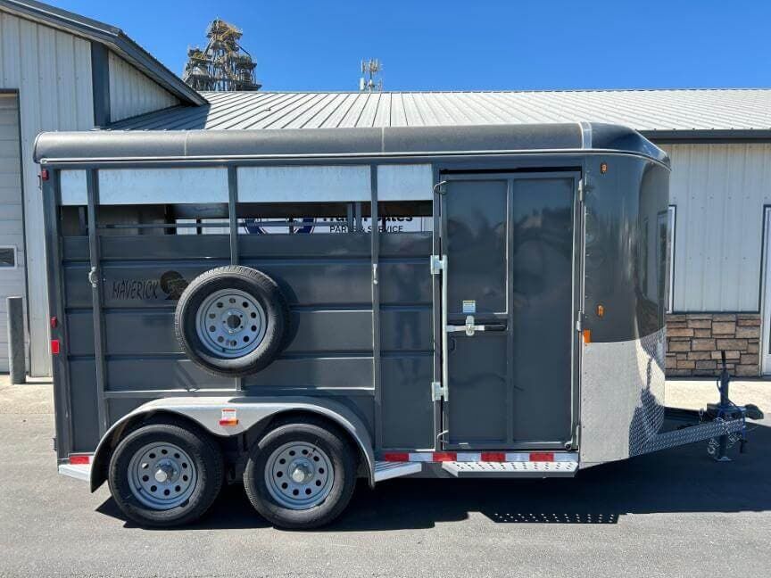 2026 Maverick Trailers Maverick BP Stock 14' 7K Bumper Pull Stock Trailer