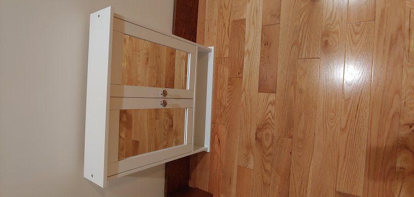 White Mirrored Medicine Cabinet