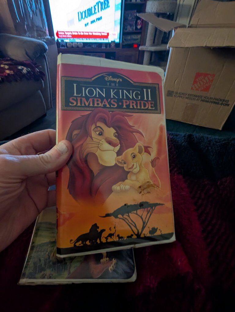 Lion King part 1 and 2 vhs tapes