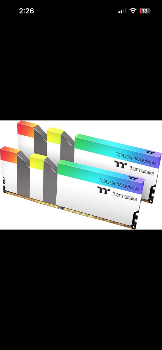 Thermaltake TOUGHRAM RGB DDR4 4400MHz 16GB (2x8GB) Desktop Memory