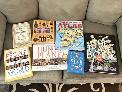 Geography Books - Religions Book, People of the World, Prisoners of Geography, Earth Altas, Travel Book, Hungry Planet, Sisu