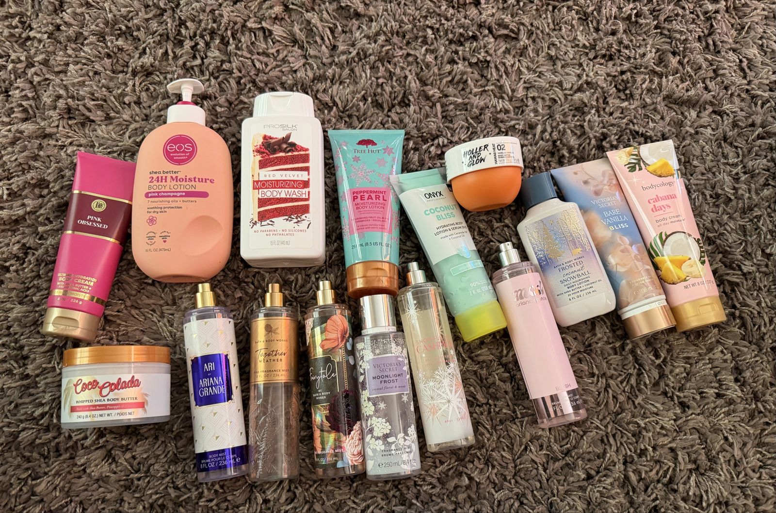 Body sprays and lotions