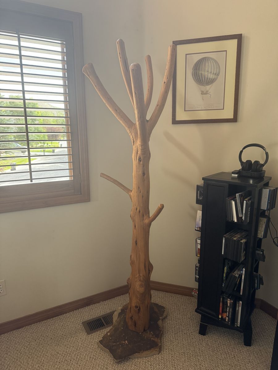 Real tree clothes tree