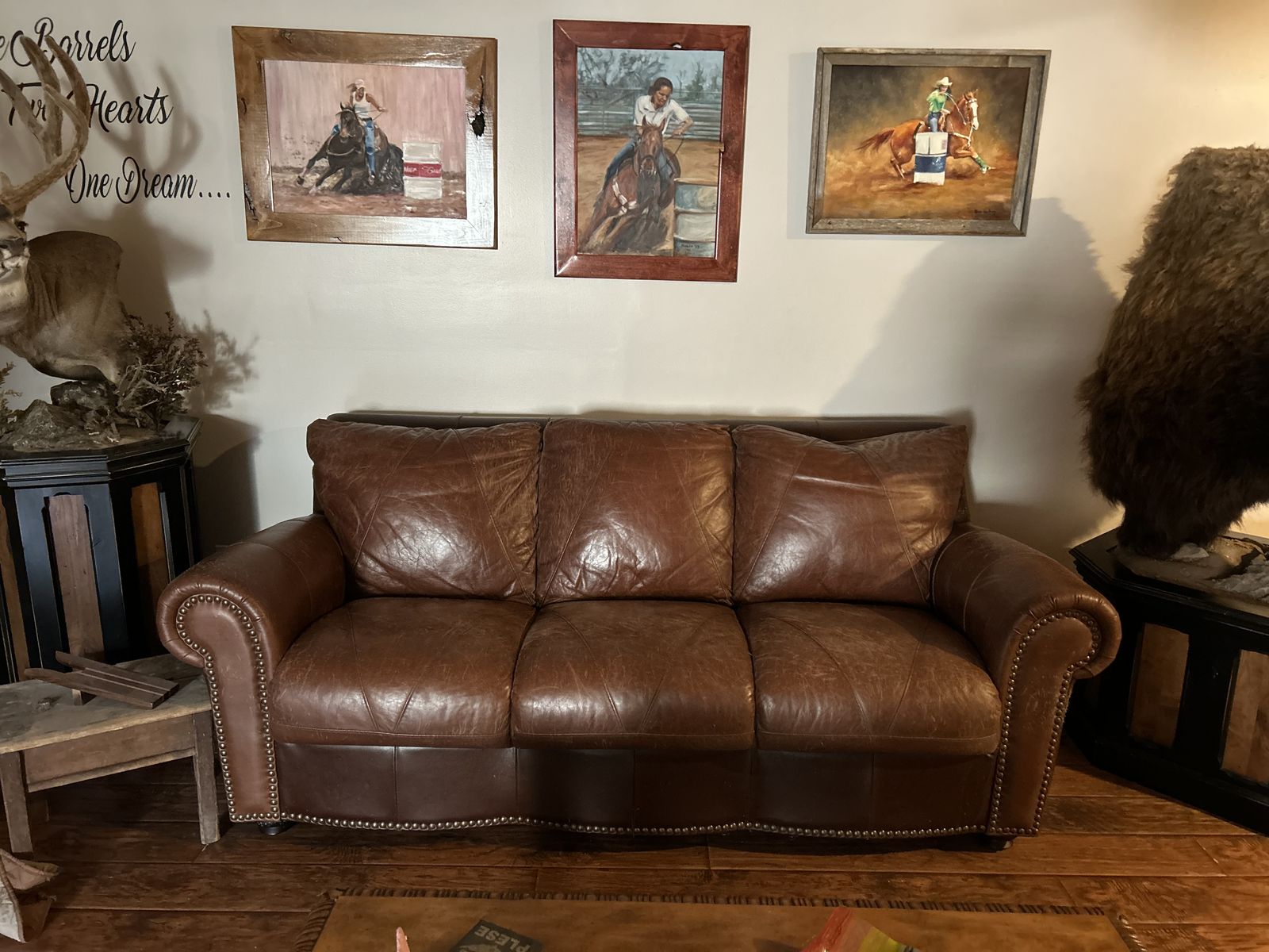 Leather couch