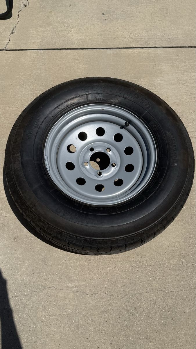 NewTrailer spare- steel wheel- 225/75r15-  price negotiable