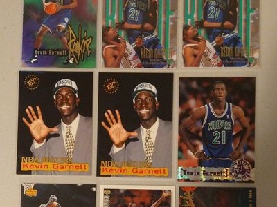 Assorted Kevin Garnett Rookie Cards UD Fleer Hoops